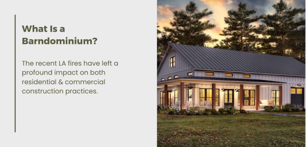 A barndominium is a modern home combining barn structure with residential comfort, known for affordability and spaciousness.