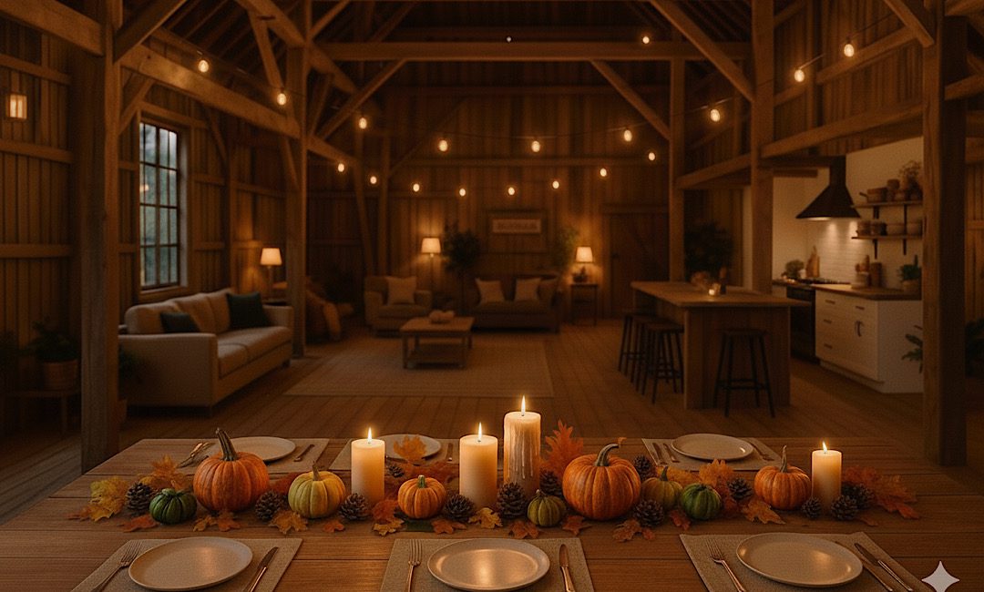 Thanksgiving in your barndominium in Idaho